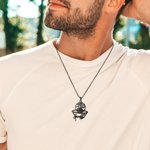 Pendentif Personnalisé avec Prénom et Chiffre de Basketball Collier pour Joueur de Basketball Amateur de Sport