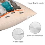 Gepersonaliseerd I Love You To The Moon And Back Kussenhoes Verjaardag Kerstcadeau voor Hondenliefhebbers