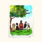 Personalised Once By My Side Forever In My Heart Acrylic Plaque Birthday Memorial Gift for Pet Owner