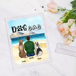 Personalized Dog Dad Acrylic Plaque Home Decoration Birthday Christmas Gift for Pet Owner