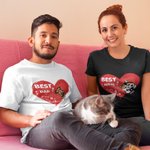 Personalized Best Mom Ever Heart Shaped Pet T-shirt Unisex Shirt Birthday Gift for Dog Cat Lover Owner
