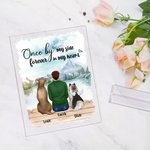 Personalized Once Watch the Mountains Together Forever In My Heart Acrylic Plaque Home Decoration Birthday Christmas Gift for Pet Owner