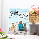 Personalized Forever In My Heart Acrylic Plaque Home Decoration Birthday Memorial Gift for Dog Owner Lover