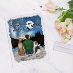 Personalized I Love You To The Moon And Back Acrylic Plaque Birthday Christmas Gift for Dog Owner Lover