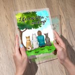 Personalised Life Is Better With Dogs Acrylic Plaque Home Decoration Birthday Gift for Pet Lover