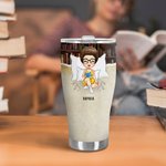 Personlig Just One More Chapter 30oz Curved Tumbler Vänskap Julklapp för kvinnor Bokläsare