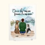 Personalized Once Watch the Mountains Together Forever In My Heart Acrylic Plaque Home Decoration Birthday Christmas Gift for Pet Owner