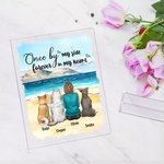 Personalized Once By My Side Forever In My Heart Acrylic Plaque Home Decoration Birthday Christmas Remembrance Gift for Pet Lover