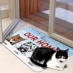 Personalised Snowfield Welcome To Our Home Door Mat Christmas Gift Birthday Gift for Pet Lovers