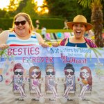 Personalisierte Besties Forever Strandtuch Geburtstagsgeschenke für Freunde