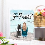 Personalisierte Genießen Sie das Meer Landschaft mit meinem pelzigen Hund Acryl Plaque Home Dekoration Geburtstag Weihnachten Geschenk für Tierhalter