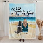 Personlig Forever In My Heart filt Julklapp Födelsedagspresent Födelsedagspresent för hundälskare