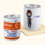 Personligt 12 oz rostfritt stålglas för sjuksköterskor med namn Sjuksköterskeveckan Doktordagen Present till medicinsk personal