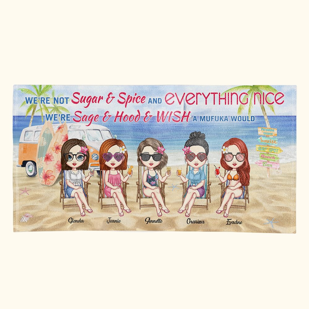 Personalizzato We Are Sage And Hood And Wish A Mufuka Would Beach Towel Regali di compleanno super-assorbenti per amici