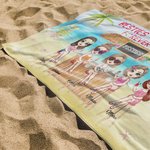 Serviette de plage personnalisée Non Sisters By Blood But Sisters By Heart Cadeaux d'anniversaire pour les amis
