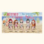 Personalisierte Besties Forever Strandtuch Geburtstagsgeschenke für Freunde