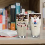 Personlig Just One More Chapter 30oz Curved Tumbler Vänskap Julklapp för kvinnor Bokläsare