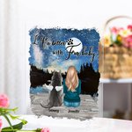 Personalized Life Is Better With Fur Baby Acrylic Plaque Home Decoration Birthday Christmas Gift for Pet Owner