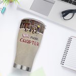 Personlig Just One More Chapter 30oz Curved Tumbler Vänskap Julklapp för kvinnor Bokläsare