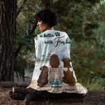 Gepersonaliseerde Life Is Better With Fur Baby Deken Kerstcadeau Verjaardagscadeau voor hondenliefhebbers