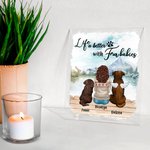 Gepersonaliseerde Life Is Better With Fur Baby Acryl Plaque Home Decoratie Verjaardag Kerstcadeau voor Huisdierbezitter