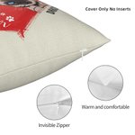 Personalizzato Best Fur Dad Ever Pet Heart Design Throw Pillow Cover Regalo di compleanno per l'amante degli animali domestici Proprietario Sofa Decor