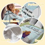 Personalisierte Once By My Side Forever In My Heart Decke Weihnachtsgeschenk Geburtstagsgeschenk für Hundeliebhaber