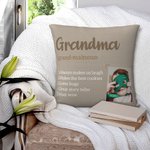 Personalisierte Wörterbuch Wort Bedeutung Definition werfen Kissenbezug mit Foto Multicolor Home Decor Geburtstag Weihnachten Geschenk für Familie Gro