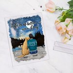 Personalised Life Is Better With A Dog Acrylic Plaque Home Decoration Birthday Christmas Gift for Dog Owner