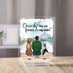 Personalized Once Watch the Mountains Together Forever In My Heart Acrylic Plaque Home Decoration Birthday Christmas Gift for Pet Owner