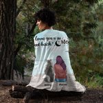 Gepersonaliseerde I Love You To The Moon And Back Deken Kerstverjaardagscadeau voor hondenliefhebbers