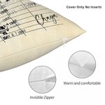 Personalized Retro Library Date Due Card Cushion Throw Pillow Cover Gifts for Book Lovers Readers