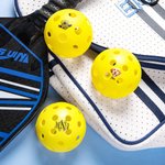 Pickleball 40 trous personnalisé avec nom, photo et logo Cadeau d'anniversaire pour les amoureux du Pickleball