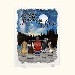 Personalised Forever In My Heart Acrylic Plaque Home Decoration Birthday Christmas Gift for Dog Owner