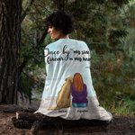 Personalisierte Once By My Side Forever In My Heart Decke Weihnachtsgeschenk Geburtstagsgeschenk für Hundeliebhaber