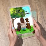 Plaque acrylique personnalisée Forever In My Heart Décoration de maison Anniversaire Cadeau commémoratif pour propriétaire d'animal de compagnie Lover