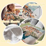 Coperta morbida personalizzata Life Is Better With Dogs Regalo di Natale di compleanno per gli amanti dei cani