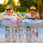 Personalisierte Wir sprechen über Freundschaft am Strand Strand Handtuch Geburtstagsgeschenke für Freunde