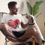T-shirt personnalisé Best Dog Dad Ever Heart Shaped Pet T-shirt Unisex Shirt Birthday Gift for Dog Cat Lover Owner