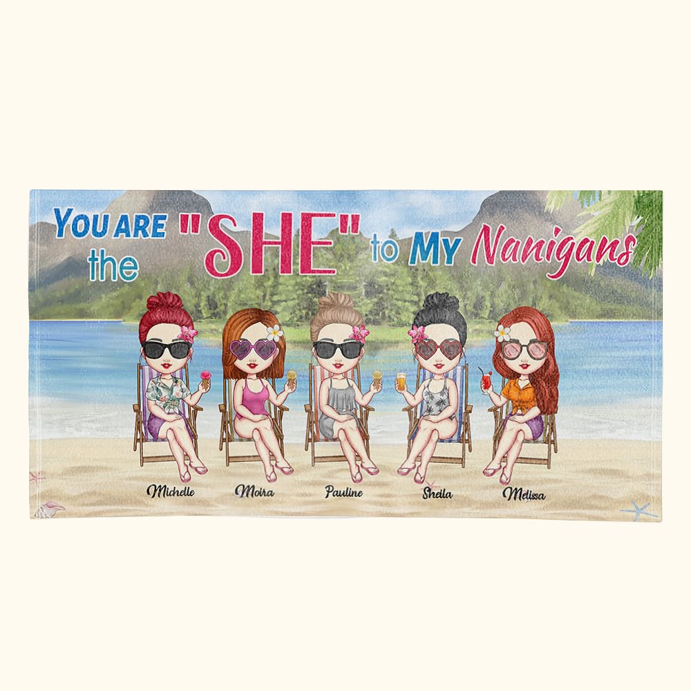 Personalizzato We Are Talking about Friendship on The Beach Asciugamano da spiaggia Regali di compleanno per gli amici