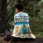 Personalized Once By My Side Forever In My Heart Soft Blanket Christmas Birthday Gift for Dog Lovers