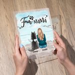 Personalisierte Genießen Sie das Meer Landschaft mit meinem pelzigen Hund Acryl Plaque Home Dekoration Geburtstag Weihnachten Geschenk für Tierhalter