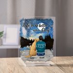 Personalised Life Is Better With A Dog Acrylic Plaque Home Decoration Birthday Christmas Gift for Dog Owner