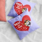 Personalisierte beste Katze Mama jemals Haustier Herz Form Design werfen Kissen Abdeckung Geburtstag Geschenk für Tierliebhaber Besitzer Sofa Dekor