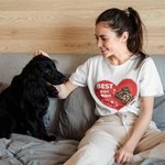 T-shirt Unisexe Cadeau d'anniversaire pour chien, chat, propriétaire.