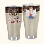 Personlig Just One More Chapter 30oz Curved Tumbler Vänskap Julklapp för kvinnor Bokläsare