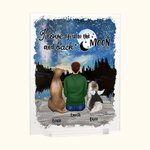 Personalized I Love You To The Moon And Back Acrylic Plaque Birthday Christmas Gift for Dog Owner Lover