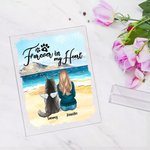 Placa acrílica personalizada Forever In My Heart Decoración para el hogar Regalo de cumpleaños y Navidad para el dueño de una mascota