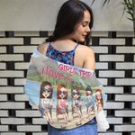 Personalized I Love You To The Beach And Back Beach Towel with Name Birthday Gifts for Friends Sisters