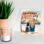 Personalised Life Is Better With Dogs Acrylic Plaque Home Decoration Birthday Christmas Memorial Gift for Pet Owner